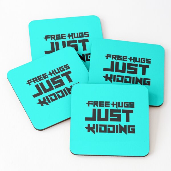 Item preview, Free Hugs Just Kidding Blue designed and sold by DamaliePierre.
