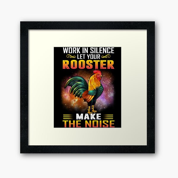 Item preview, Work in silence Let your rooster make the noise designed and sold by CoutuJack.