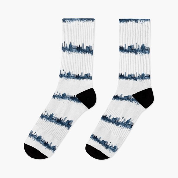 Item preview, Liverpool Skyline Watercolor Navy Blue by Zouzounio Art designed and sold by zouzounioart.