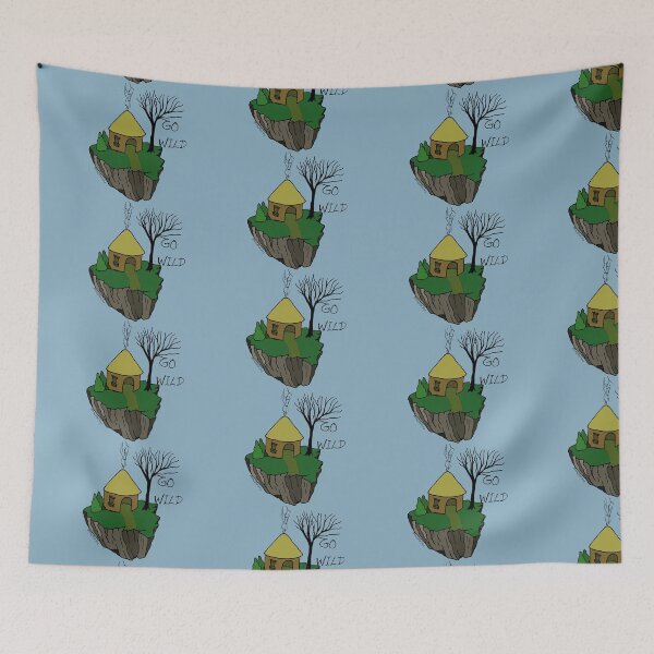 Item preview, Floating world, Celtic roundhouse, go wild designed and sold by FoxCalledThread.