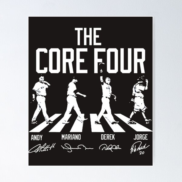 Item preview, Derek Jeter Core Four T-ShirtTHE CORE FOUR STREET CROSSWALK HALL OF FAME FUNNY SHIRT designed and sold by KatMambile.