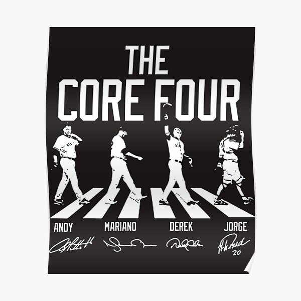 Derek Jeter Core Four T-ShirtTHE CORE FOUR STREET CROSSWALK HALL OF FAME  FUNNY SHIRT Active T-Shirt for Sale by KatMambile