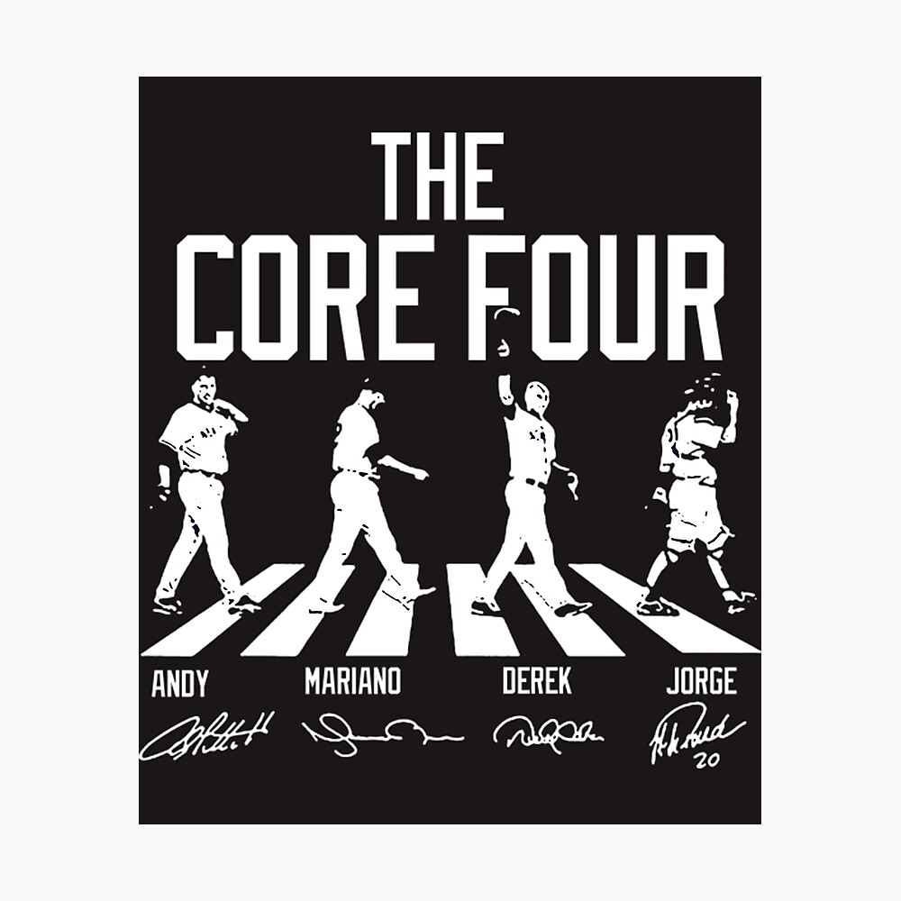 Derek Jeter Core Four T-ShirtTHE CORE FOUR STREET CROSSWALK HALL OF FAME  FUNNY SHIRT Active T-Shirt for Sale by KatMambile