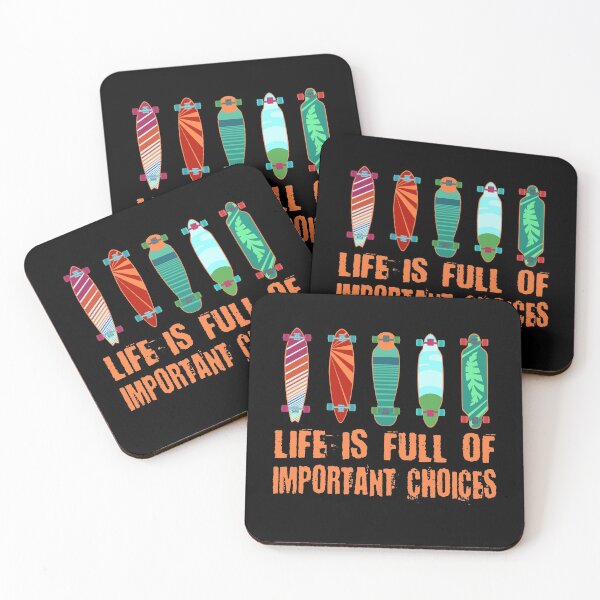 Item preview, Life is Full of Important Choices Longboard designed and sold by Frosty1489.