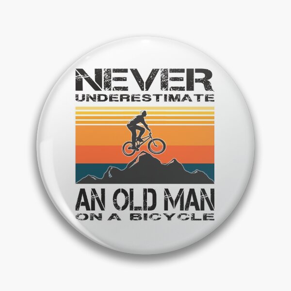Item preview, Never Underestimate An Old Man On A Bicycle designed and sold by Aminepop.