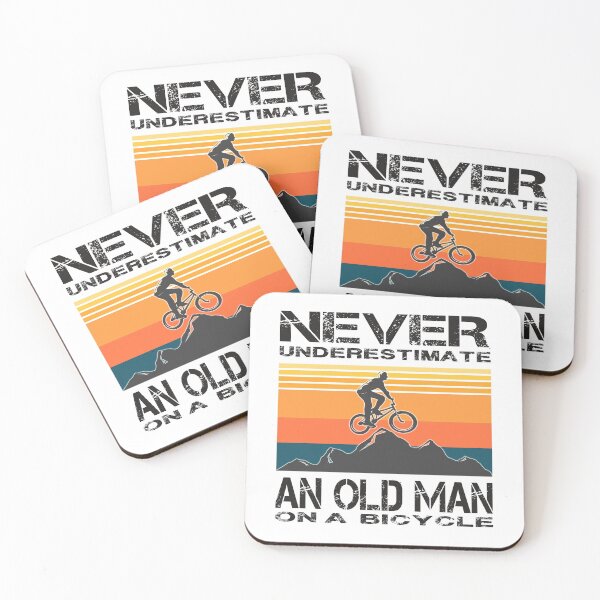 Item preview, Never Underestimate An Old Man On A Bicycle designed and sold by Aminepop.