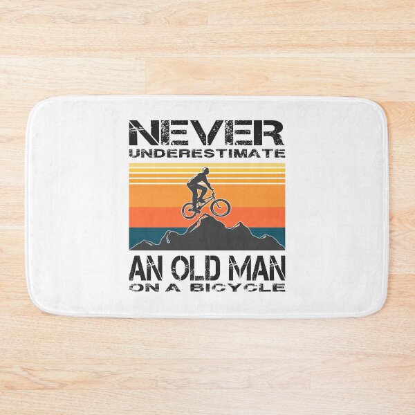 Item preview, Never Underestimate An Old Man On A Bicycle designed and sold by Aminepop.