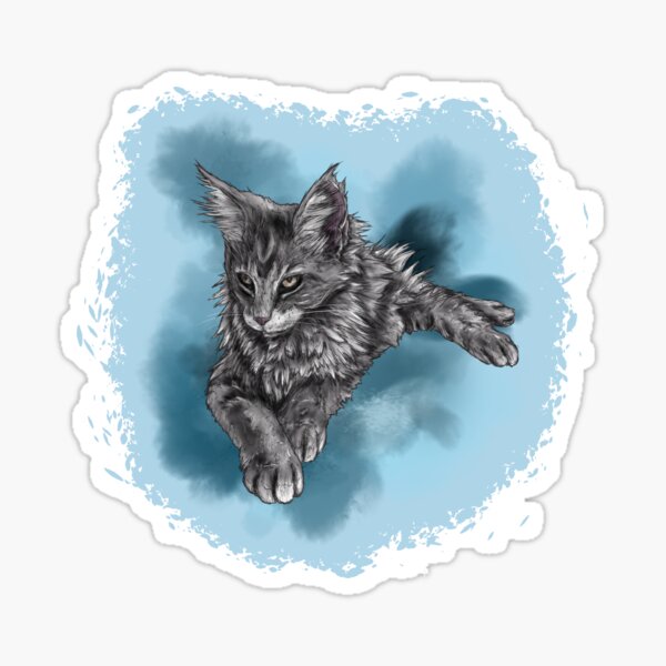 Maine Coon Kitten Sticker