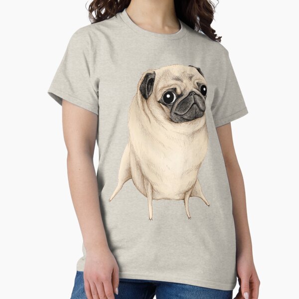 Vista previa del artículo con la obra «Dulce Pug Cervatillo», diseñado y vendido por SophieCorrigan.