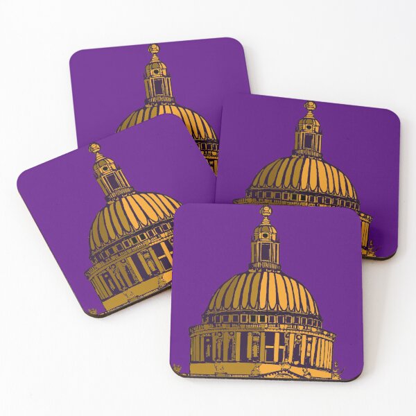 Item preview, Old London Architecture Saint Paul's (Purple & Gold) designed and sold by Stephenmario.