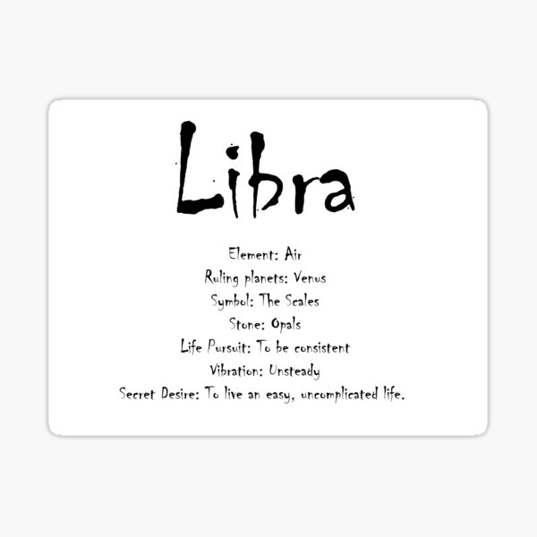 Item preview, Libra Traits designed and sold by CrankyOldDude.