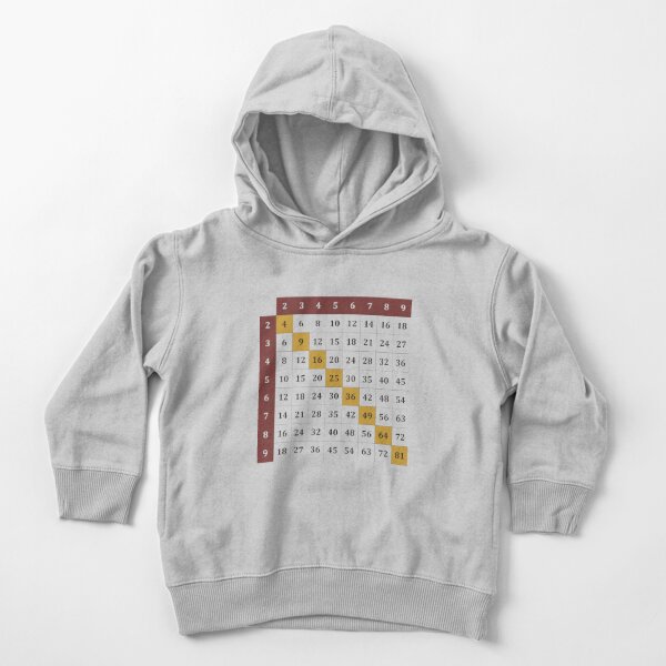 Multiplication table Toddler Pullover Hoodie