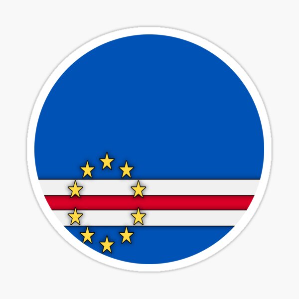 Details about  / Cape Verde sticker Country Pride Sticker all chrome and regular colors choices