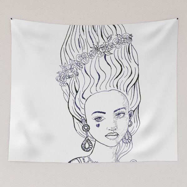 Item preview, Rococo line art designed and sold by Egle Kristensen.