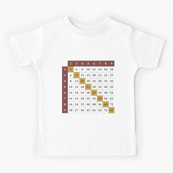 Multiplication table Kids T-Shirt