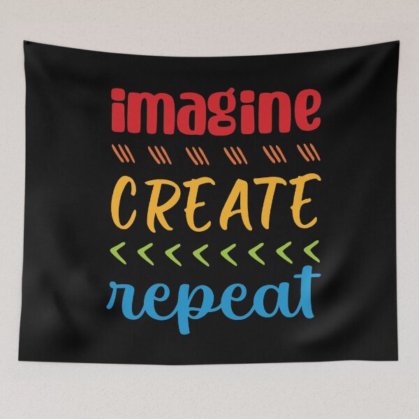 Item preview, Imagine Create Repeat Artist Design designed and sold by heathercashart.
