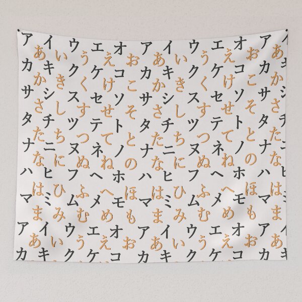 Item preview, japanese alphabet - white designed and sold by ZiphGames.