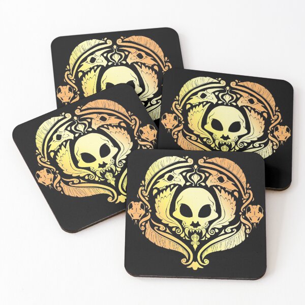 Item preview, Chimera Skull Damask designed and sold by TentacleSpine.