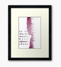 Buffy Summers - The Vampire Slayer Framed Print