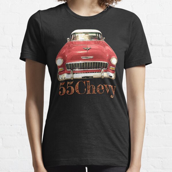 Red 55 Chevy Classic Car Design Essential T-Shirt