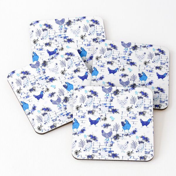 Item preview, Blue Chicken,hen ,chicks pattern  designed and sold by MariaMarinova.