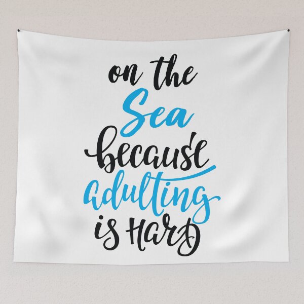 Item preview, On The Sea Because Adulting Is Hard designed and sold by ProjectX23.