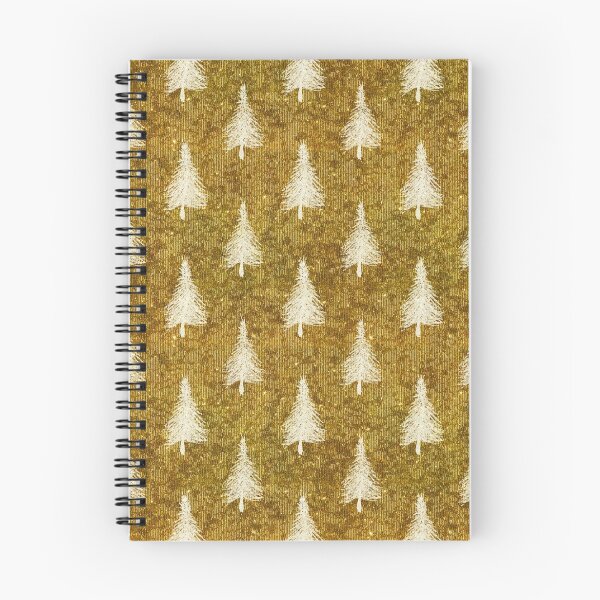 Item preview, Christmas Tree Gold White Faux Foil Trees designed and sold by SilverSpiral.
