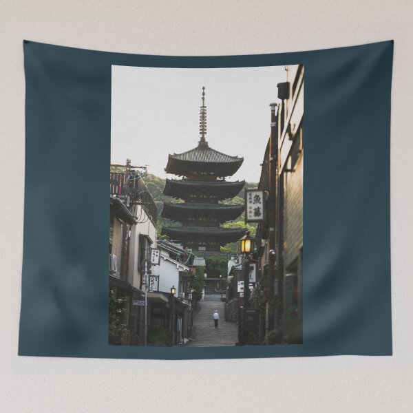 Item preview, Japanese Pagoda at Sunrise  designed and sold by JonesyDave.