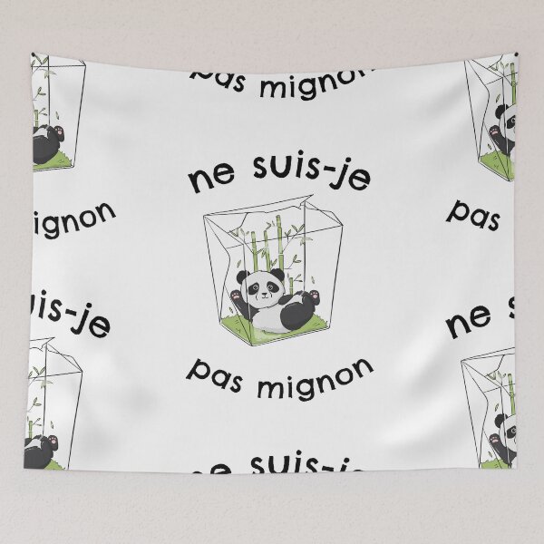 Aperçu de l'œuvre T-shirt panda - ne suis-je pas mignon- cadeau - anniversaire créée et vendue par ali998.
