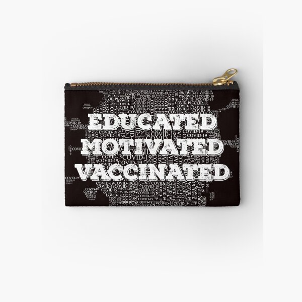 Item preview, Educated motivated vaccinated designed and sold by GraphicBit.