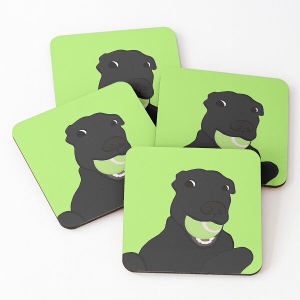 Item preview, Black Lab Puppy with a Tennis Ball designed and sold by kristinamj99.