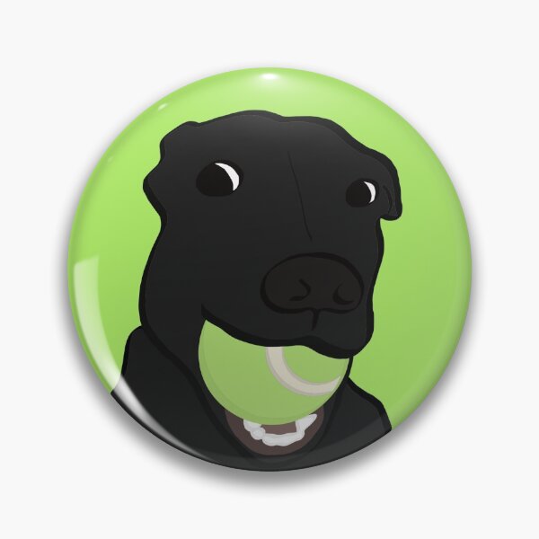 Item preview, Black Lab Puppy with a Tennis Ball designed and sold by kristinamj99.