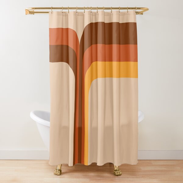 Retro Design Mid-Century Modern Shower Curtain – Folk N Funky