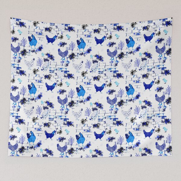 Item preview, Blue Chicken,hen ,chicks pattern  designed and sold by MariaMarinova.