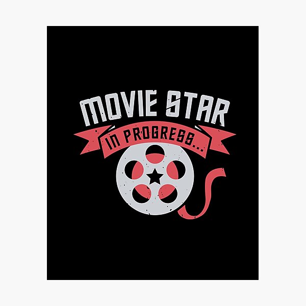 Movie Star in Progress Photographic Print