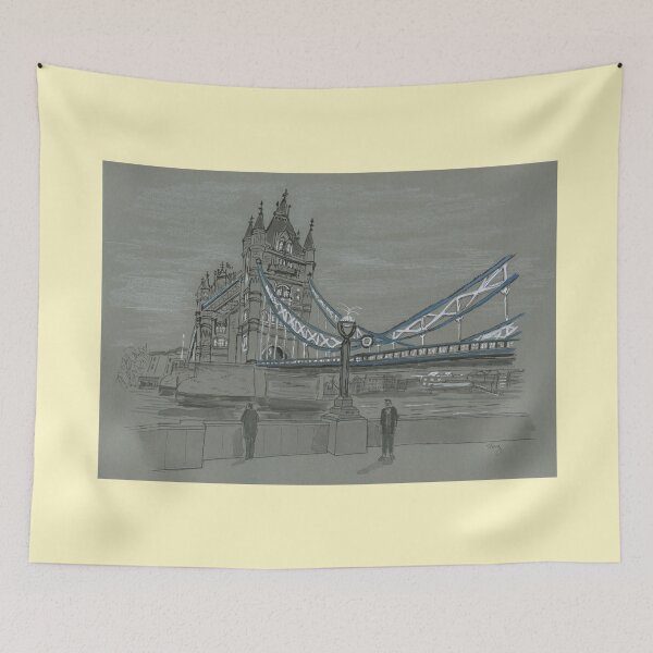 Item preview, London Bridge, foggy day designed and sold by TrudyFong.