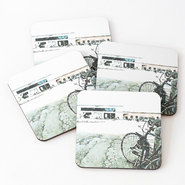 Item preview, Bicycles in the station square designed and sold by Giuseppe Cocco.