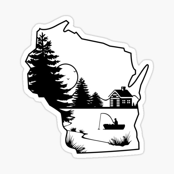 Item preview, Wisconsin Northwoods Lake Fishing designed and sold by Brett Perucco.