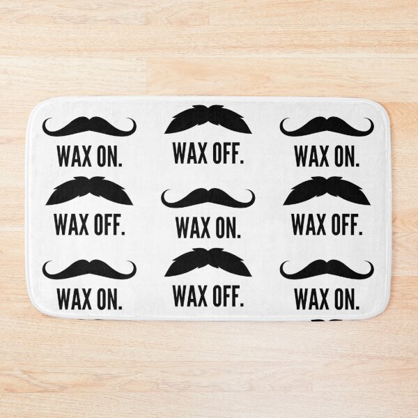 Item preview, Wax On, Wax Off Mustache Design designed and sold by BravenWild.