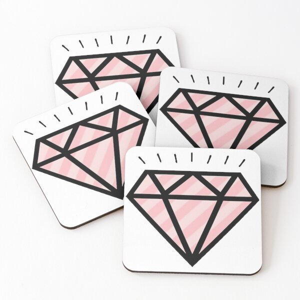 Item preview, Pink Diamond Aesthetic | Pink Jewel designed and sold by Piosenka Art.