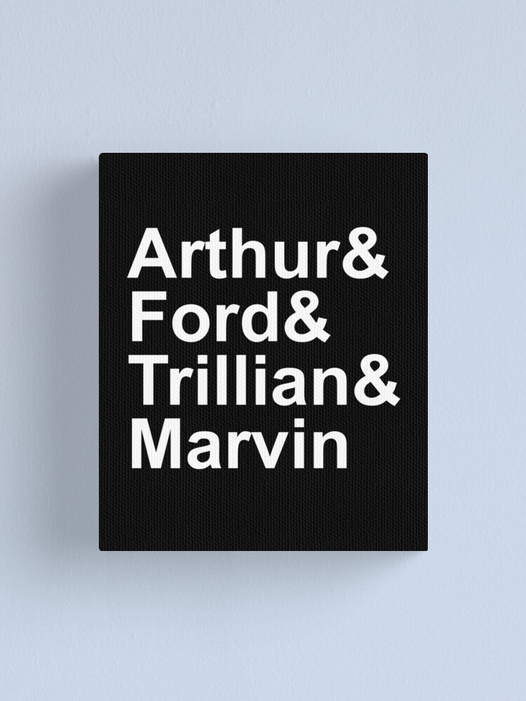HHGTTG Arthur & Ford & Trillian & Marvin Ampersand Name List