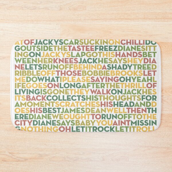 Item preview, Jack & Diane - John 'Cougar' Mellencampf - lyrics v.4 designed and sold by x1brett.