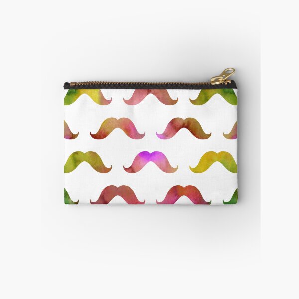 Aperçu de l'œuvre Pink Tie Dye Watercolor Mustache Pattern Mustaches  créée et vendue par SilverSpiral.