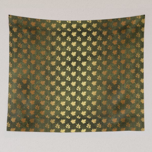 Item preview, Gold leaves olive pattern designed and sold by astrunb5.