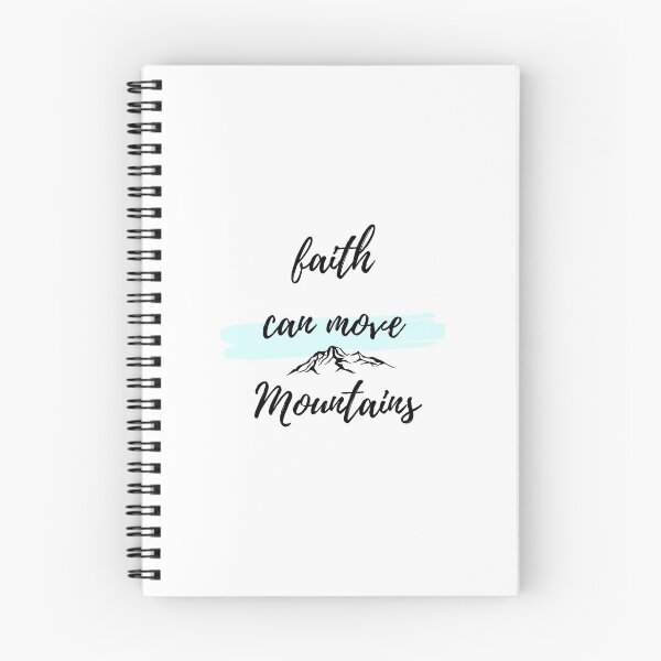 Item preview, Christian quote bible verse Faith can move mountains designed and sold by pureheartvision.