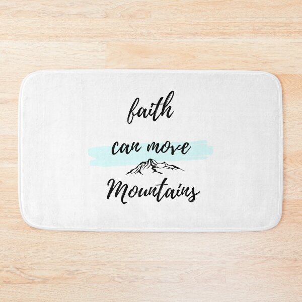 Item preview, Christian quote bible verse Faith can move mountains designed and sold by pureheartvision.