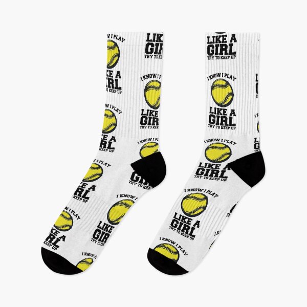Item preview, I Know I Play Like A Girl Try To Keep Up - Softball designed and sold by kindxinn.