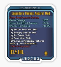 Borderlands Weapon Mod Sticker