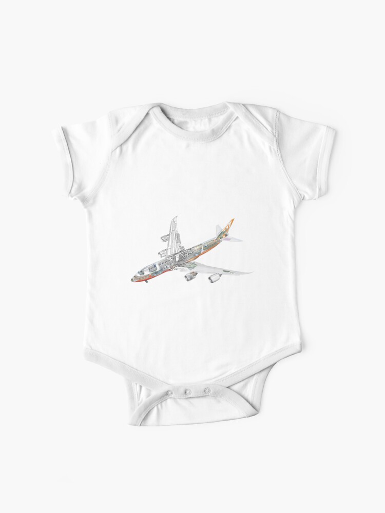 Boeing 747 800 Intercontinental Baby One Piece By Drtigrou Redbubble