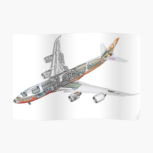 Boeing 747-800 intercontinental Poster